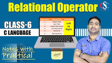Relational Operator in C Language | हिंदी में | By CSC IT Class Garkha