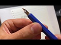 How to prepare a dip pen nib so it holds a lot of ink