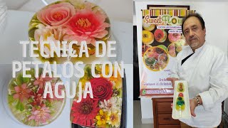 Petalos y flores con Aguja Nivel 1  Flores en Gelatinas 3D