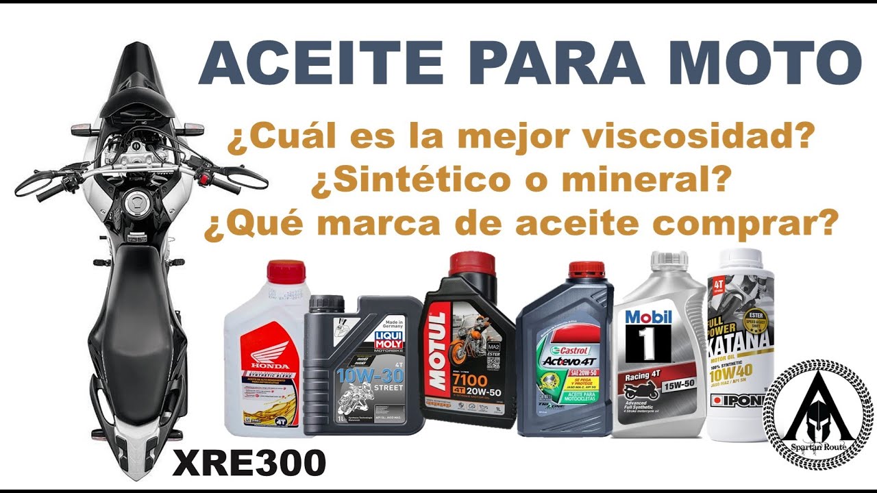 Aceite moto (2): 10w30, 10w40 o 15w50? Mineral, Semi o Sintético? Mobil, Motul, Ipone? XRE300