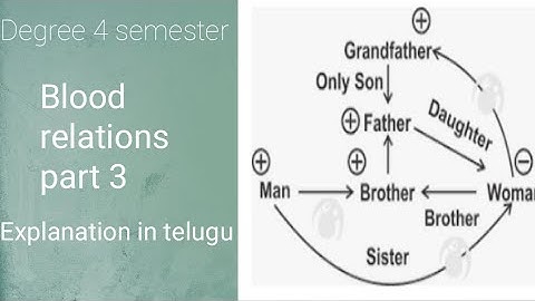 Degree 4 semester analytical skills unit 3 Arthematic ability Blood relations part 3 explanation