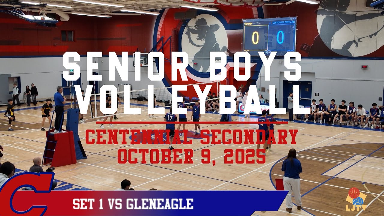 SET 1 - Centennial Secondary Senior Boys' Volleyball vs. Gleneagle Secondary