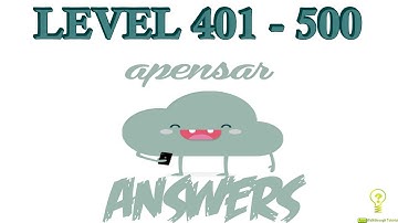 Apensar: Guess the Word Level 401 - 500 - All Answers - Walkthrough