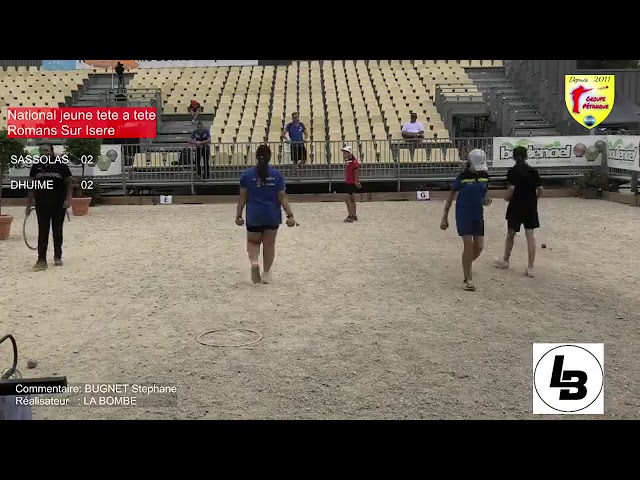 Miniature : Mondial jeunes Romans-Sur-Isère tête à tête 2024 Sassolas vs Dhume