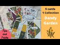 5 cards 1 Collection/ Dandy Garden/ Stampin Up! Lots of tips and tricks