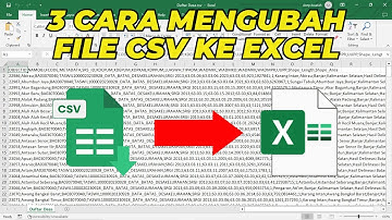Cara Mengubah File CSV ke Excel dengan Mudah dan Hasilnya Rapi | Tutorial Excel