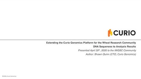 Webinar: Extending the Curio Genomics Platform for the Wheat Research Community