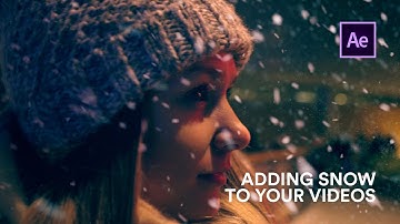 How to ADD SNOW to your christmas VIDEO | After Effects