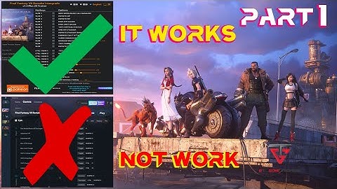 Final Fantasy VII Remake Intergrade gameplay part 1 - FLiNG and WeMod Trainers testing