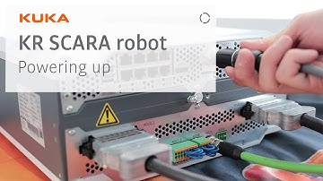 Powering up the KUKA KR SCARA robot