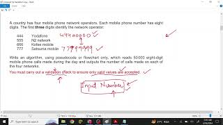 Pseudocode Example 4 Validation Check