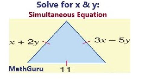 Simultaneous Equation | Equilateral Triangle