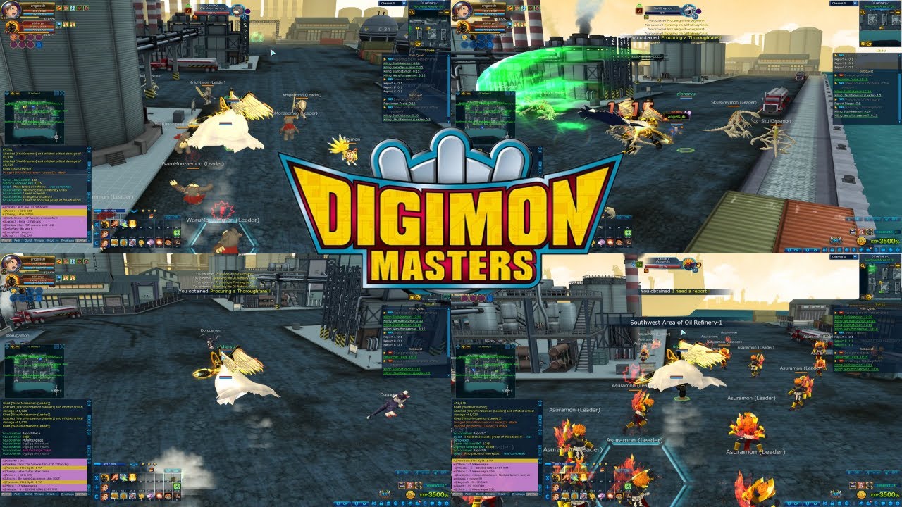 Digimon Masters Full Map Oil Refinery 1