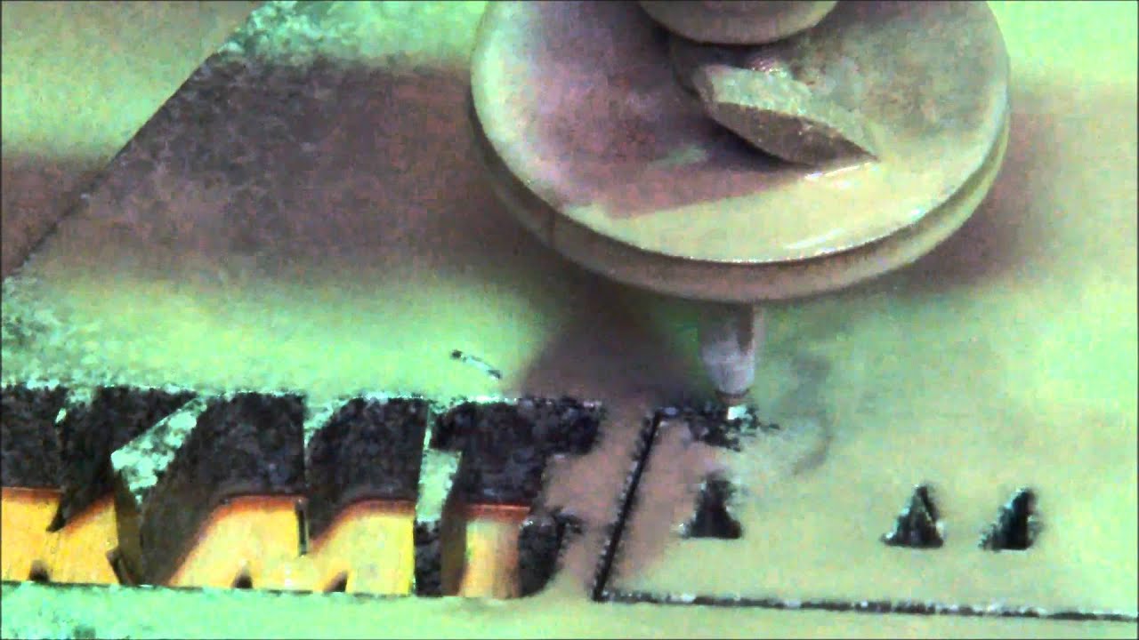 Découpe au jet d'eau - granit - avec KMT Waterjet