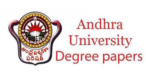 Degree Papers//andhra University//vamsi  education
