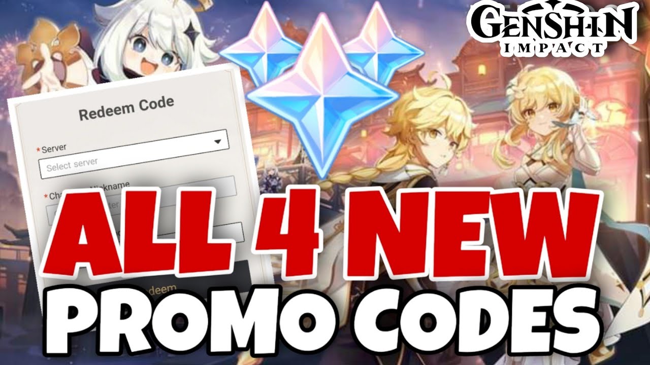 ALL 4 Active CODES Genshin Impact Promo CODES March 2021 YouTube