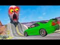 Epic escape from the shy guy scp096  cars vs giant bulge  horror beamng drive 89