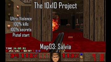Doom II: The 10x10 Project - Map03: Salvia (UV-MAX)