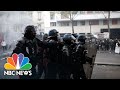 Violent Scenes in France As Police and Protests Clash Over May Day Rallies | NBC News