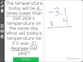 Multiplication and Temperature Concepts