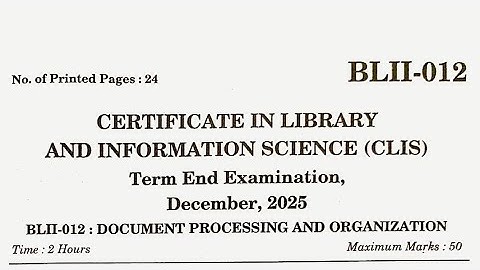 BLII 012 Answer key december 2025 | BLII 012 Document Processing & organisation Answer key dec 2025