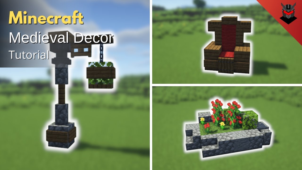 Minecraft: 10+ Medieval Decoration Ideas  Village Decoration Ideas  (Tutorial) 