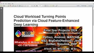 Cloud Workload Turning Points Prediction via Cloud Feature Enhanced Deep Learning