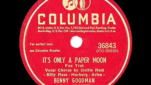 1945 HITS ARCHIVE: Its Only A Paper Moon - Benny G...
