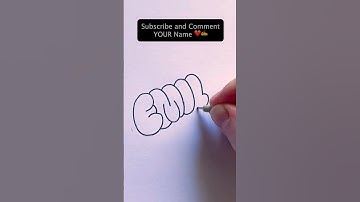 ✍🏻💥HOW TO DRAW BUBBLE LETTERS - Emily (Easy Tutorial) #shorts