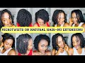 Quick Minitwists Inspiration With Perm Rods Curly Ends | Natural 4C Hair | Guide For Perfect Result