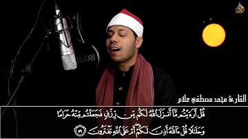 ابداع القارئ محمد مصطفي من سورة يونس