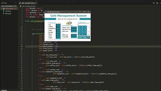 Cafe management system python project