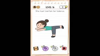 Brain Test 2 Tricky Stories FITNESS WITH CINDY Level 16 Walkthrough