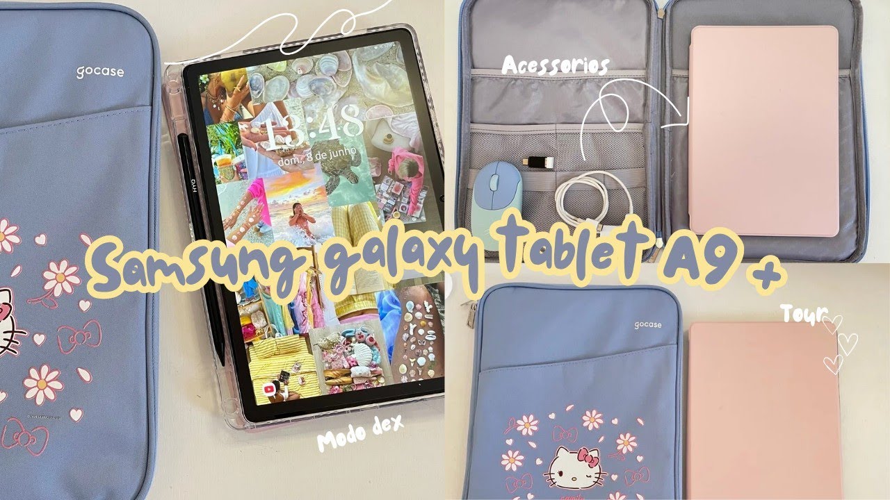 Tablet Samsung Galaxy tab A9+ | tour completo, meus acessórios favoritos e atualizações