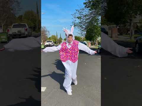 EASTER BUNNY SHUFFLE!! Merrick & @thewilliamsfam_ #shuffledance #gottalent #shorts #bunnies