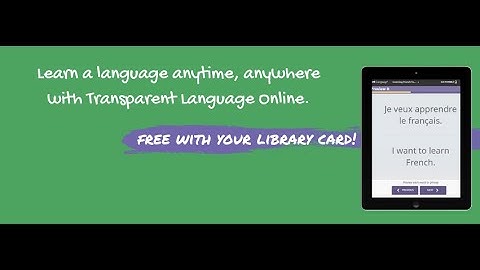 How to Use Transparent Language Online