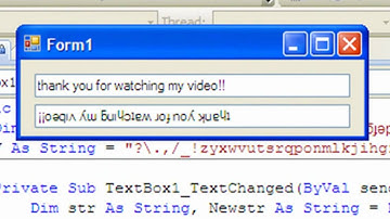 How To Make Text Upside Down In Visual Basic 2008