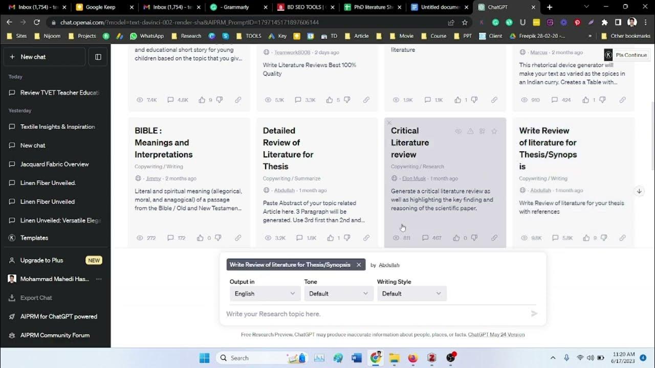 How to Write Literature Review with ChatGPT? Using ChatGPT for