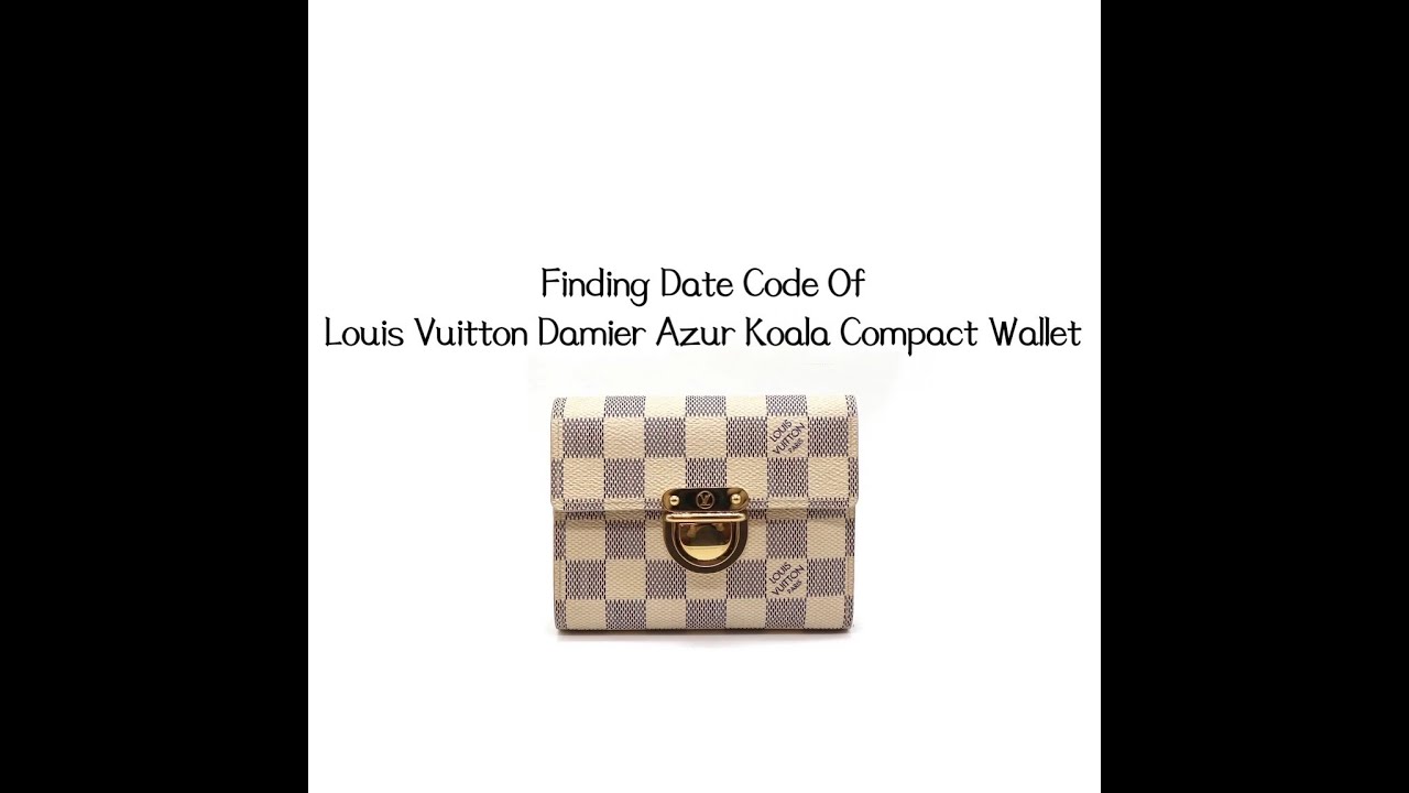 Louis Vuitton Koala Damier Azur French Compact Push-Lock Wallet