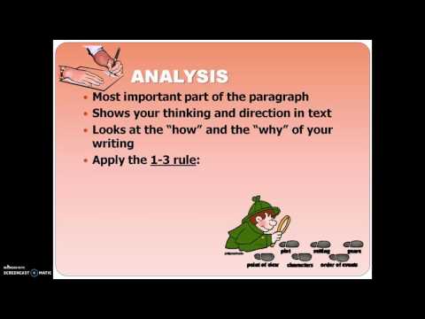Writing: Understanding Paragraph Structure
