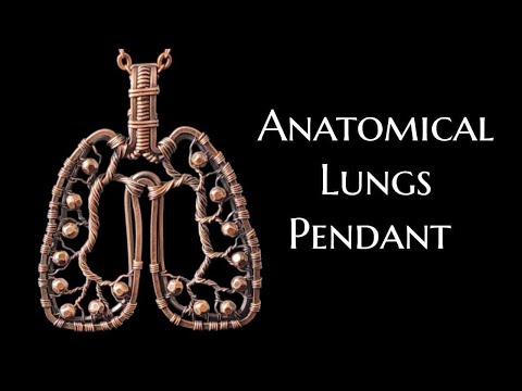 Anatomical Lungs Pendant: Wire Wrapping Tutorial: DIY Jewelry