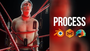 " A N X I E T Y " - PROCESS | Blender / DAZ Studio / Marvelous Designer / Photoshop