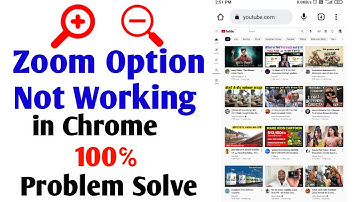 Zoom Option ko Phone ke Chrome Browser me Kaise on kare | Zoom is Not Working | 100% Problem Solve