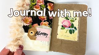 Creating an ombre-inspired page! 🌸 Junk journal with me