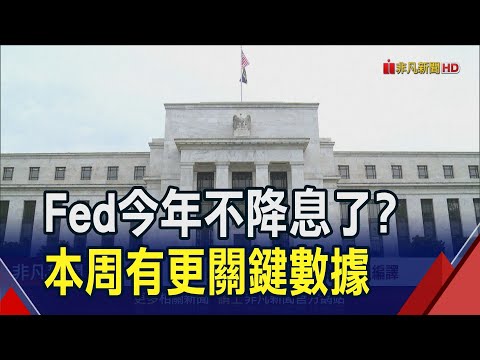 因為這些原因...Fed今年恐不降息?高盛:3月CPI數據比就業數據更重磅｜非凡財經新聞｜20240408