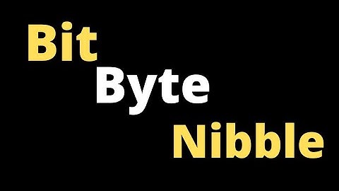 Bit, Byte, Nibble explaination with diagram#bit#byte#nibble