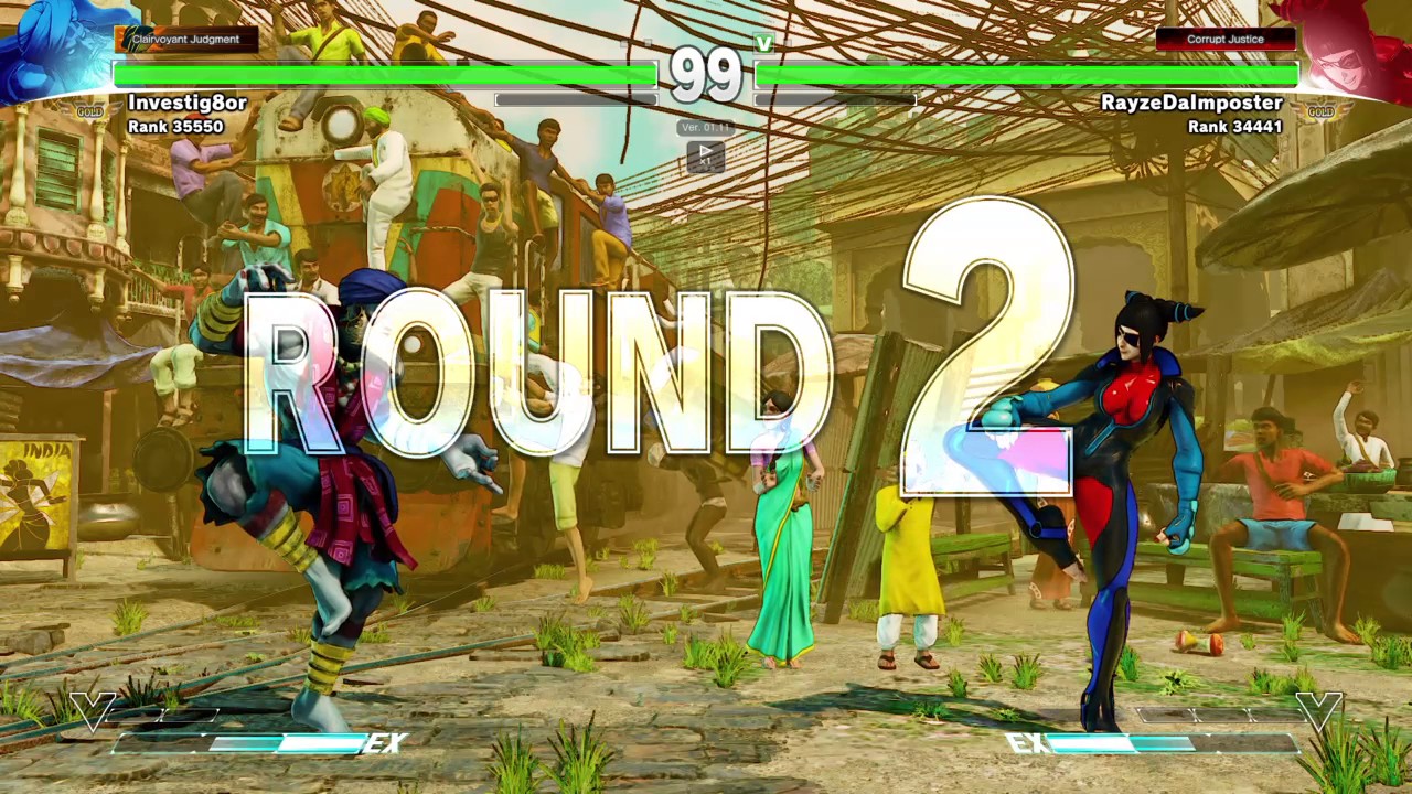 STREET FIGHTER V. ivestig9or (Dhalsim) VS RayzeDaImposter (Juri)