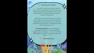 Law of Rhythm 🌊✨ Metaphor: The Oceanic Tides