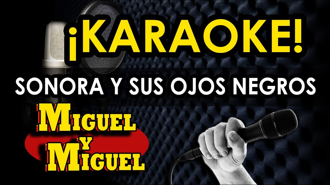SONORA Y SUS OJOS NEGROS - KARAOKE - Miguel y Miguel