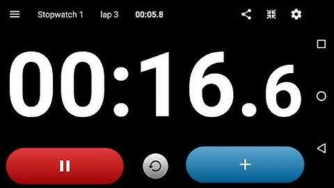 Stopwatch & Lap Timer for Android - Chronus Stopwatches - Landscape view